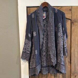 Johnny Was Women's Mikel Jacket, Sanded Black, Extra Small